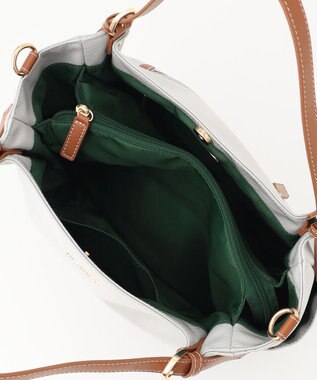 LA BAGAGERIE ポリエステルキャンバス　2WAYミニトート アイボリー