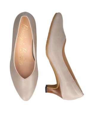 Bridget Birkin 【Bridget Birkin】Vカットベーシックパンプス ライトグレー