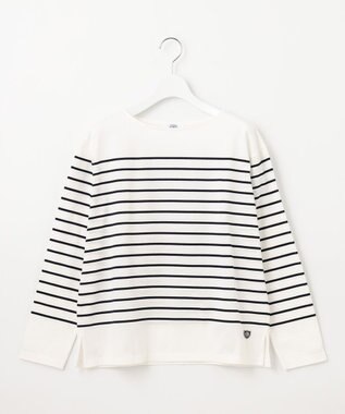 J.PRESS LADIES 【洗える】バスクボーダー カットソー ネイビー系1