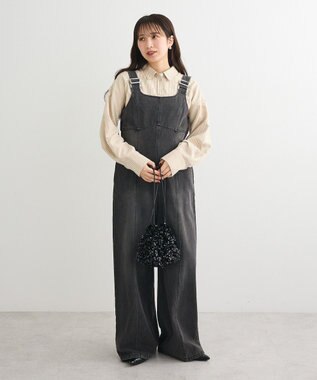 Green Parks ・ＳＵＧＡＲ　ＳＰＯＯＮ　デニムコルセットオールインワン Indigo