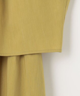 23区 【接触冷感/洗える】ストレッチラミータフタ ワンピース アニスグリーン系