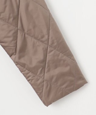 J.PRESS LADIES 【洗える】高密度タフタ キルティング ショート コート ブラウン系