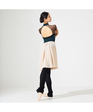 Chacott リブレッグ（ロング） ブラック