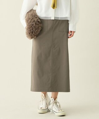 【ストレッチ/洗濯機可/ウエストゴム/UVカット】ベイカースカート