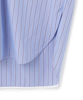 uncrave THOMAS MASON ボウタイブラウス ブルーストライプ