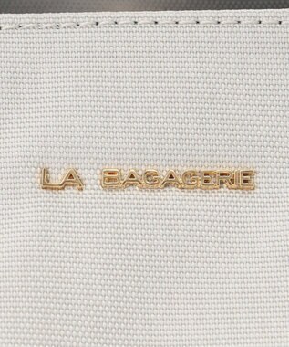 LA BAGAGERIE ポリエステルキャンバス　2WAYミニトート アイボリー