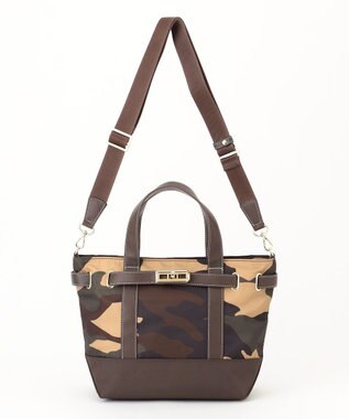 LA BAGAGERIE ベルテッド2WAYミニトート カモフラージュ
