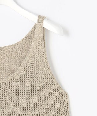 自由区 【カタログ掲載】ペーパーコットンメッシュ ベスト ベージュ