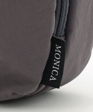 LA BAGAGERIE 【MONICA】クリンクルナイロン　ドロストショルダーバッグ グレー