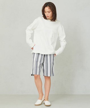 JOSEPH ABBOUD MOUNTAIN 【SPACE／UNISEX】コンパクトコットン裏毛 スウェット ホワイト系