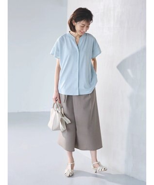 Green Parks 接触冷感　ガウチョパンツ Dark Beige