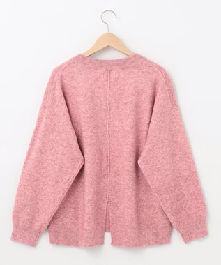 SHARE PARK LADIES ソフトタッチＶネックニット ピンク