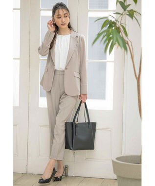 ANY SIS 【UVカット / 接触冷感 / 吸水速乾】スマートビューティストレッチ テーラードジャケット グレージュ