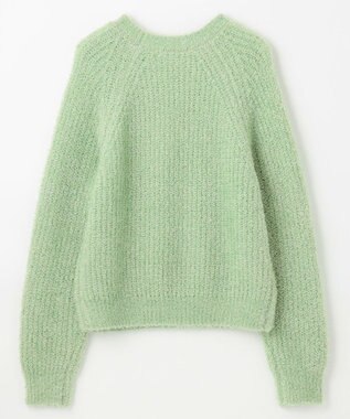 ANY カーリーファンシーニット グリーン