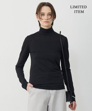 ICB L 【先行予約・WEB限定】 コットンレーシージャガード ハイネックカットソー