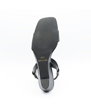 APOM 【TIAD.】エラスティックスリングバックサンダル ブラック