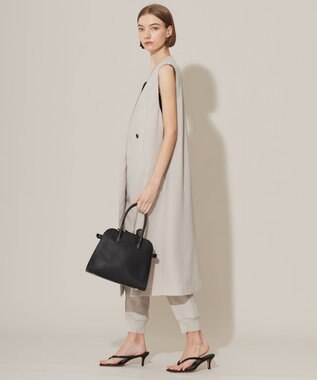 ICB 【接触冷感・UVケア・速乾・洗える】FluidBackSatin ロングジレ トープ系