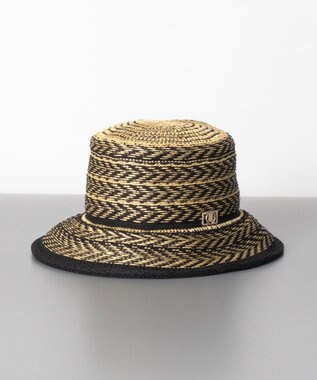 AURORA LANVIN en Bleu ランバン オン ブルー 手編み風ペーパーサーモ中ツバ ハット