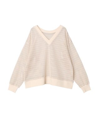 Green Parks ■ＥＳＣＡＲ　２ｗａｙメッシュプルオーバー Ivory