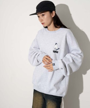 WEGO 【ユニセックス着用ITEM】VISIONゴーストスケータープルオーバー アッシュグレー