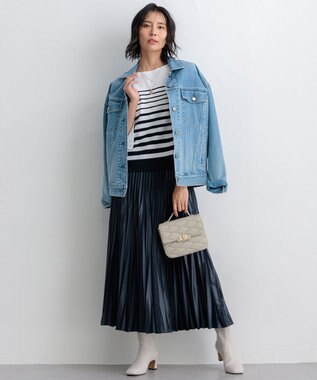 23区 キルティング トップハンドル ショルダーバッグ ベージュ系