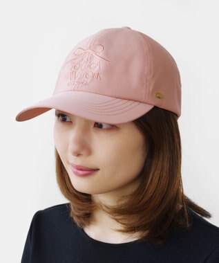 TOCCA 【UV90%以上カット・吸水速乾・接触冷感・抗菌防臭・サイズ調整可・洗える】DANCING RIBBON LOGOCAP キャップ ピンク系