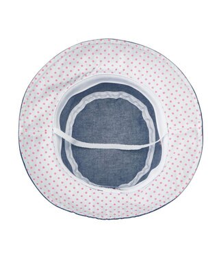 MIKI HOUSE HOT BISCUITS 【46-54cm】 デニムハット ピンク