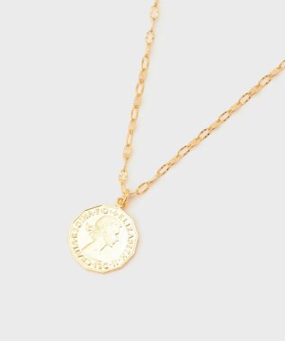 GRACE CONTINENTAL コインダブルネックレス ゴールド