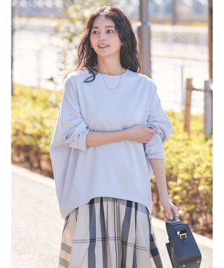 AMERICAN HOLIC ＵＶカット　ポンチコクーンプルオーバー Sax