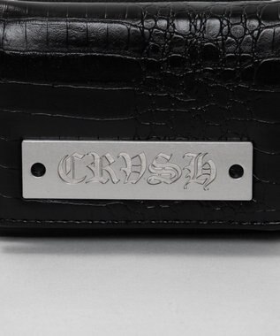 WEGO プレートクロコウォレット ブラック