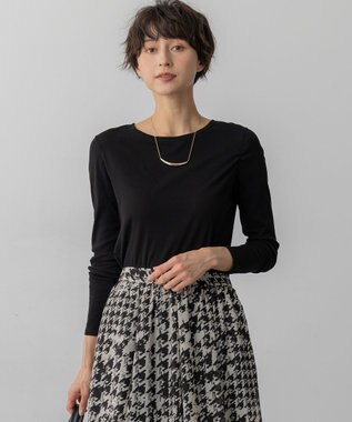 【滝沢眞規子さん着用/洗える】シアーレイヤード カットソー