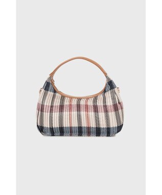 DAKS 【軽量】ポリエステル ハウスチェック 2WAYワンハンドルバッグ ブラウン