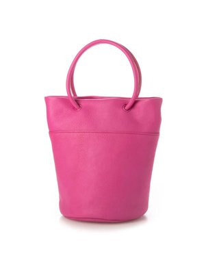 UNBILLION 【テレビ ドラマ着用アイテム】ペルケ perche / 姫路レザー丸手ハンドル2wayバケツバッグ ピンク