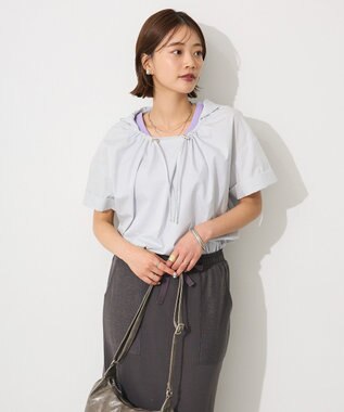 CRAFT STANDARD BOUTIQUE オーバーサイジングフード付きシャツ Light Gray