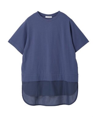 Green Parks 布帛レイヤー半袖チュニック Off White