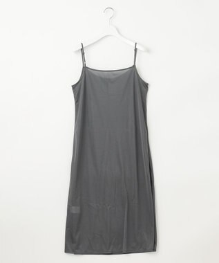 自由区 L 【洗える】フラワーペタルプリント ワンピース モノトーン系