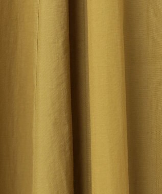 23区 【洗える】ナイロンコットンタフタ フレアスカート マスタード系