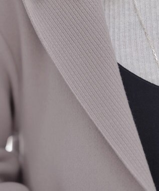 Tiaclasse ダブルフェイスニットロングコート モカ