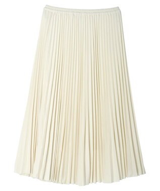AMERICAN HOLIC 丈違いジョーゼットプリーツスカート Ivory