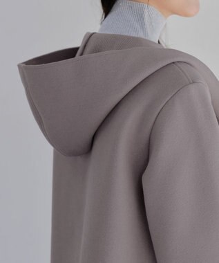 Tiaclasse ダブルフェイスニットロングコート モカ