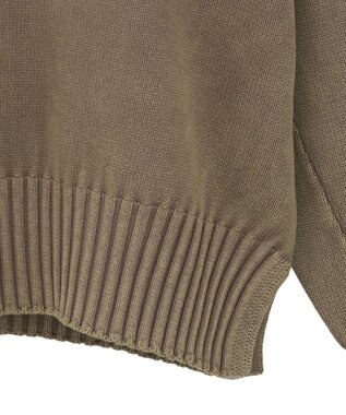 Green Parks ピグメントニットプルオーバー Light Beige