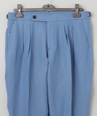 GOTAIRIKU 麻素材【MADE IN ITALY】BERWICH スラックス(SCOTCH) ブルー系