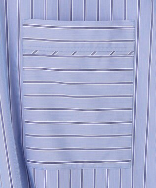 uncrave THOMAS MASON ボウタイブラウス ブルーストライプ