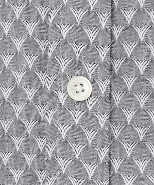 JOSEPH HOMME トライジャガードストレッチ　ウィングカラーシャツ ライトグレー系