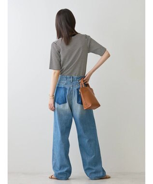 AMERICAN HOLIC ５分袖リブニットプルオーバー Border