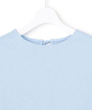 J.PRESS YORK STREET 【WOMEN】ファブリックスリーブ プルオーバー サックスブルー系