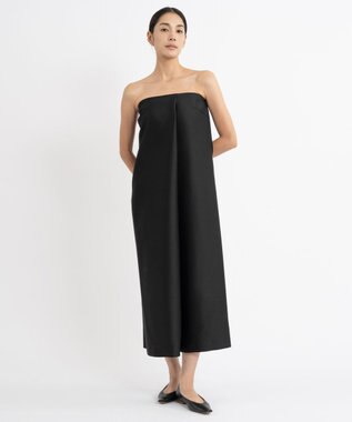 23区 【エステータ】シルクウールツイル ワンピース ブラック系