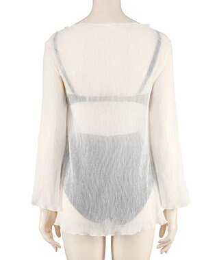 San-ai Resort（三愛水着楽園） 【WEB限定】シアー素材トップス3点セット水着 オフホワイト