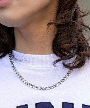 WEGO 【SETITEM】アクセ付きグラフィックロンT ホワイト