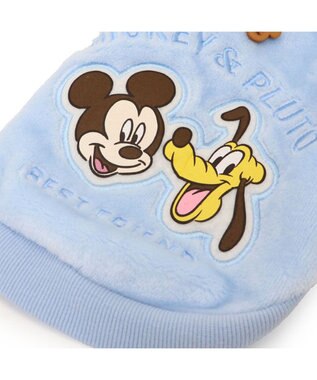 PET PARADISE ディズニー ミッキーマウス フレンズボアパーカー 小型犬 ブルー